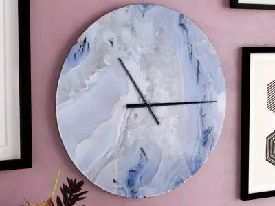 Stone Background Wall Clock Free 3D model