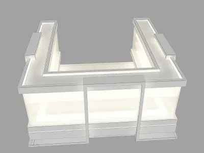  Kiosk Partition Booth a414a  3D model