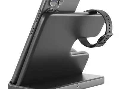 Power Bank and Samsung Set 3D model