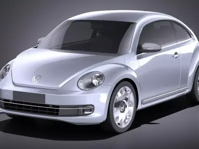 Volkswagen iBeetle 2015 VRAY 3D model