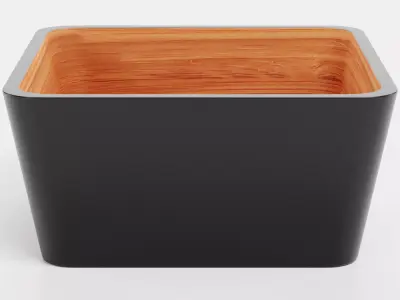 -Bamboo Bowl V6- Low-poly 3D model