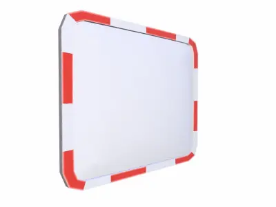 Convex Mirror Low-poly 3D model