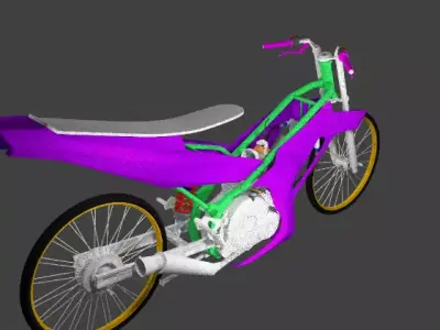 motorcycle motorbike 3D model