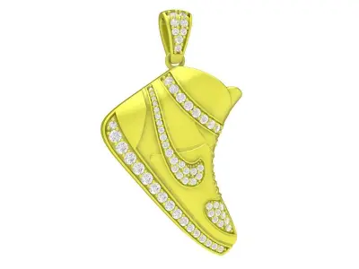 Luxury Sneaker Shoe Pendant Jewelry 3D Model 4206 3D print model