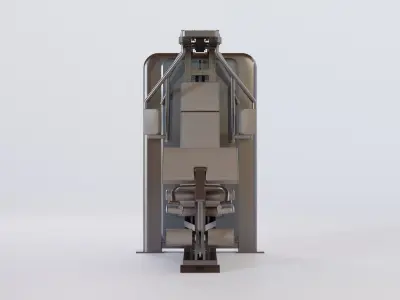 chest press machine Low-poly 3D model