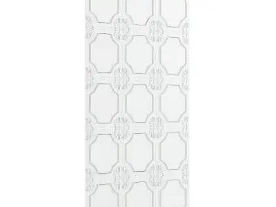 Classic White Wall Panel 3D model