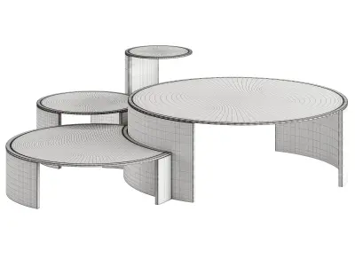 FENDI CONSTELLATION LITE COFFEE TABLE Low-poly 3D model
