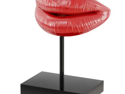 Figurine red lips 3D model