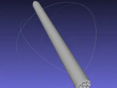 Rocket Labs Electron Rough Printable Model 3D print model