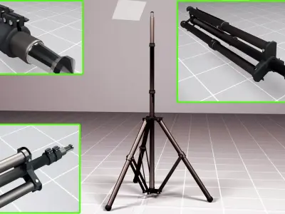 Studio Light Stand 3D model