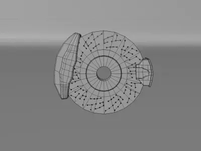 RR Calipers and Brackets LAM 3D model 3D model
