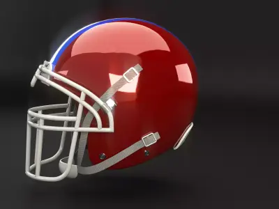 American Football Helmet Low-poly 3D model buy
