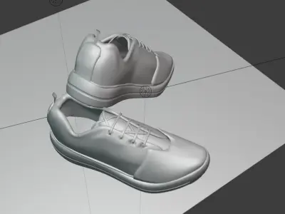 Sneakers pair of shoes 3D model