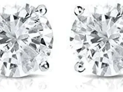 Women Diamond Earrings 3D print model 50