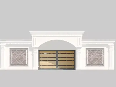 Classic design Stone Column 3D model