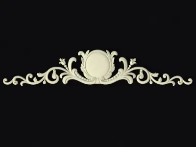 Central decor ornament for furniture 3D model 567