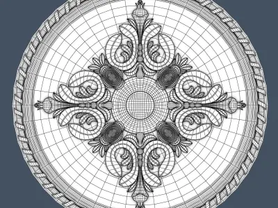 Ceiling Medallion 3D model get