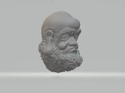 Buddha Dharma Head 3D print model