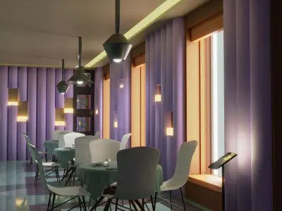 Restorant modeling 3D model