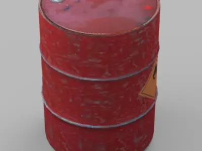 Barrel Free low-poly 3D model