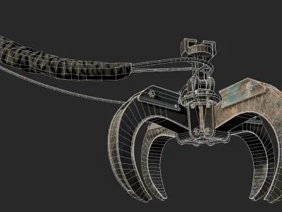 Crane Arm Low-poly 3D model