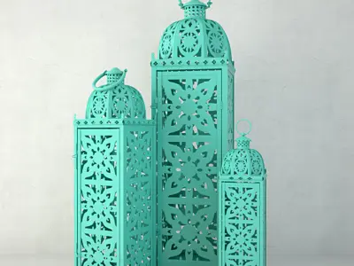 Metal Lanterns 3D model