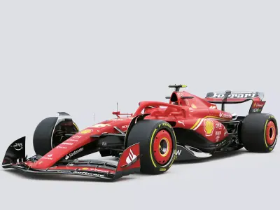 F1 Ferrari SF24 2024 3D model