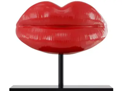 Figurine red lips 03 3D model