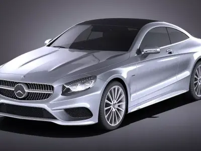 Mercedes-Benz S-Class Coupe 2017 VRAY 3D model
