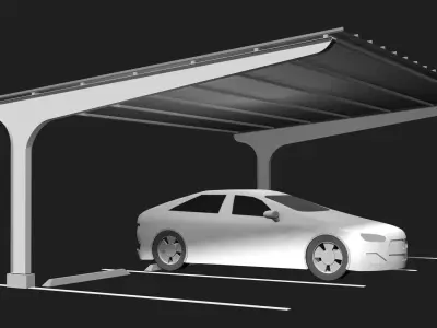 Carport 25U07 3D model