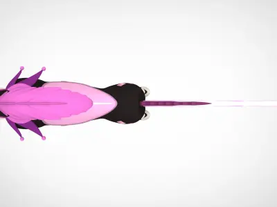 Pink Circus Horse  3D model