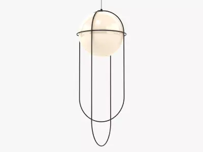 Orbit Hanging Ball Pendant Light 3D model