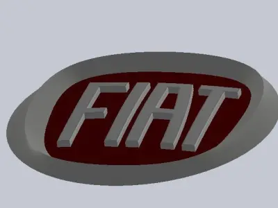 FIAT logo 3D print model