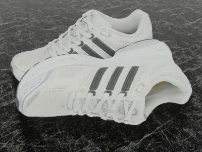 ADIDAS 3D SHOES - WHITE  Low-poly 3D model