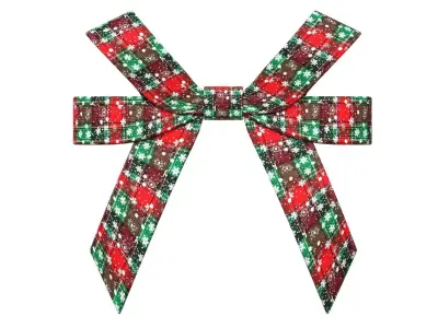 Christmas Bow Ribbon 53 Low-poly 3D model