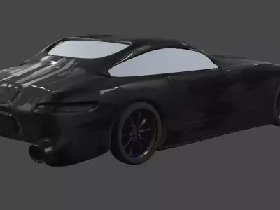 mercedes benz amg gt black 3D print model