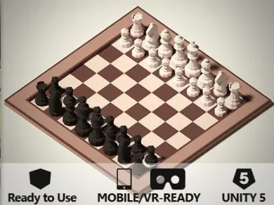 Low Poly Chess Pack Free low-poly 3D model