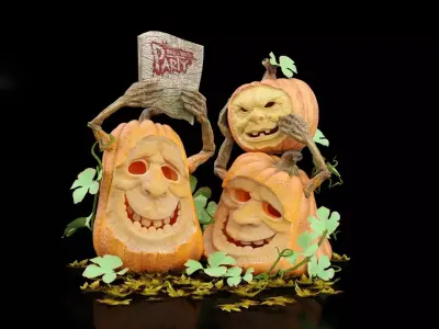 Halloween Party 3D model