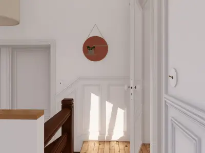 White porcelain switches - Vintage - retro switches 3D model