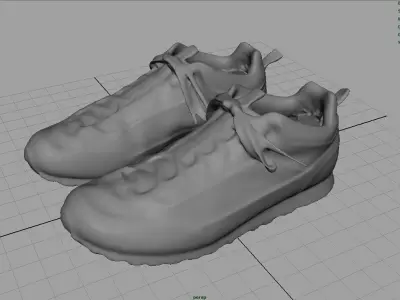 Trekking Sneakers Low-poly 3D model