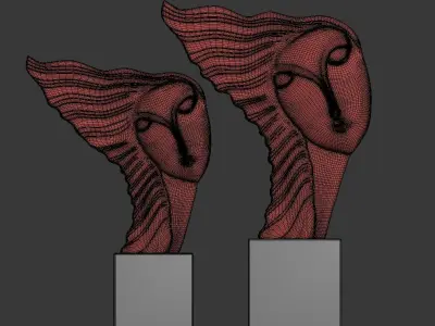 Sculpture Leia P 3D print model