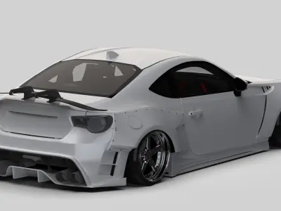 Toyota GT86 Kuhl Racing Bodykit 3D model