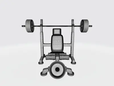 Sit-up press trainer 3D print model
