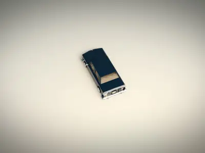 Low Poly Sedan Car 06 Low-poly 3D model