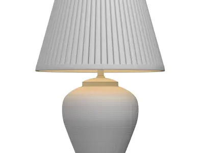 Leaves Brown Chinese Gold Nightstand European Table Lamp 3D model