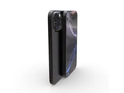 iPhone 16 in Black Titanium 3D model