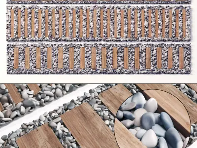 Board road pebble collection n3 3D model