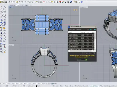 ring marquise  3D print model