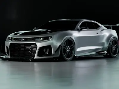 High-Poly Chevrolet Camaro ZL1 3D model