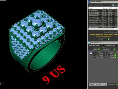 Luxury Men Rings Designs 4MR082 3D print model